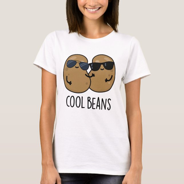 Coola Beans Funny Veggie Legume Pun T Shirt (Framsida)