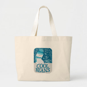 Coola Beans Tecknad Bean Humor Slogan Jumbo Tygkasse