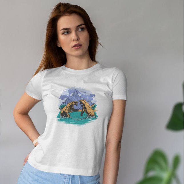 Coola Bear Fight T Shirt (Skapare uppladdad)