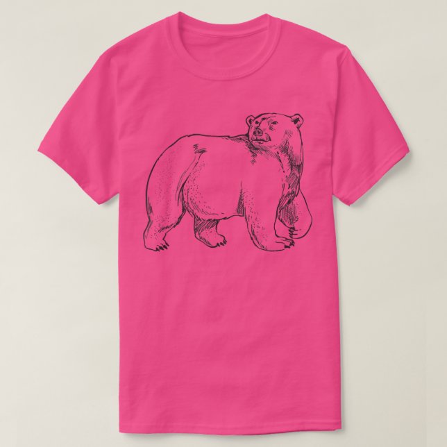 Coola Bear Grizzly Bears Zoo Animal Bears Älskare T Shirt (Design framsida)