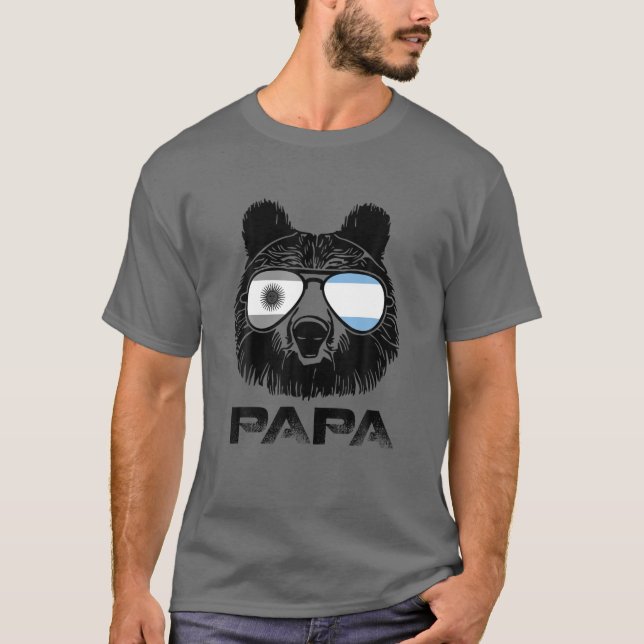 Coola Bear Sunglass Argentina Flagga Pride Pat T Shirt (Framsida)