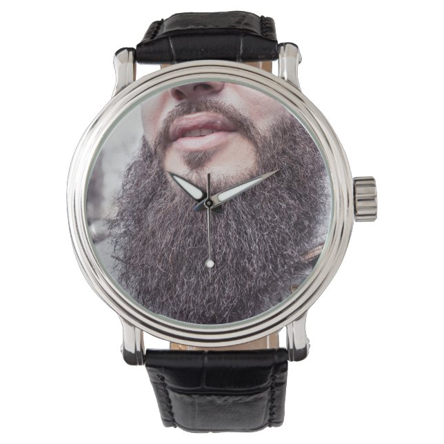 Coola Beard- och Mustache-klockor Armbandsur (Framsida)
