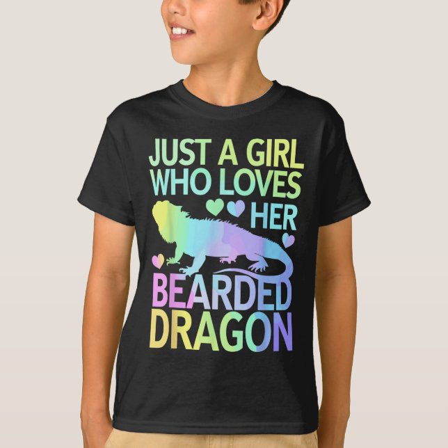 Coola Bearded Dragon Art for Women Girls, doktor T Shirt (Framsida)