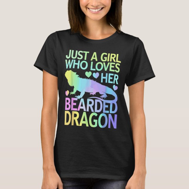 Coola Bearded Dragon Art for Women Girls, doktor T Shirt (Framsida)