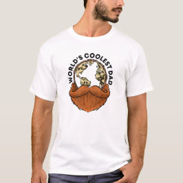 Coola Bearded Pappa Army Skriv ut T-shirt