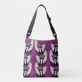 Coola Beatnik Hep Cat Swanky Mönster Design Tote Axelväska