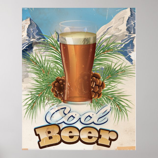 Coola Beer vintage Pub Poster (Framsidan)