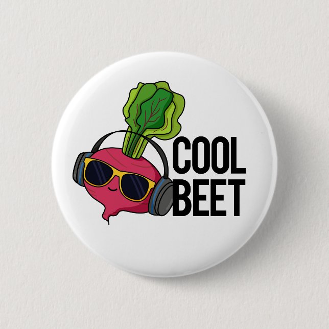 Coola Beet Funny Food Beet Pun Knapp (Framsida)