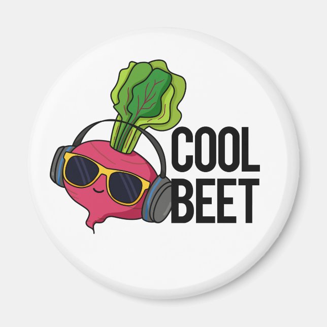 Coola Beet Funny Veggie Pun Magnet (Framsidan)
