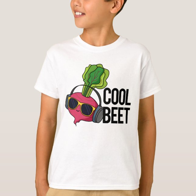 Coola Beet Funny Veggie Pun T Shirt (Framsida)