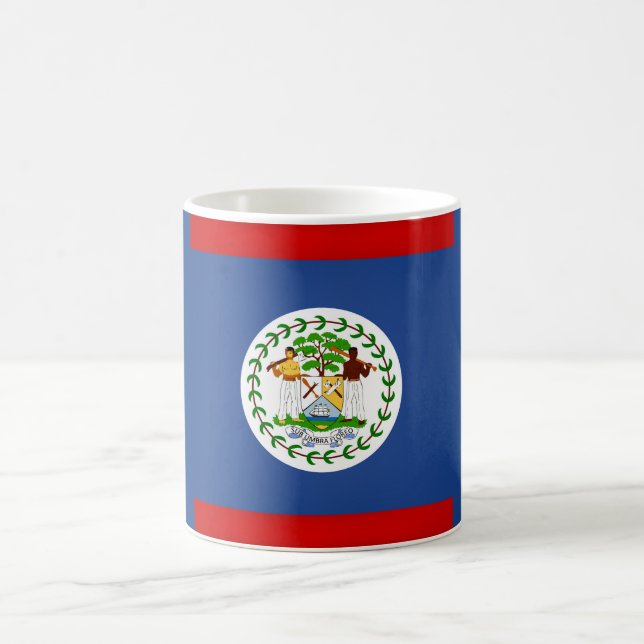 Coola Belize Flagga Kaffemugg (Center)