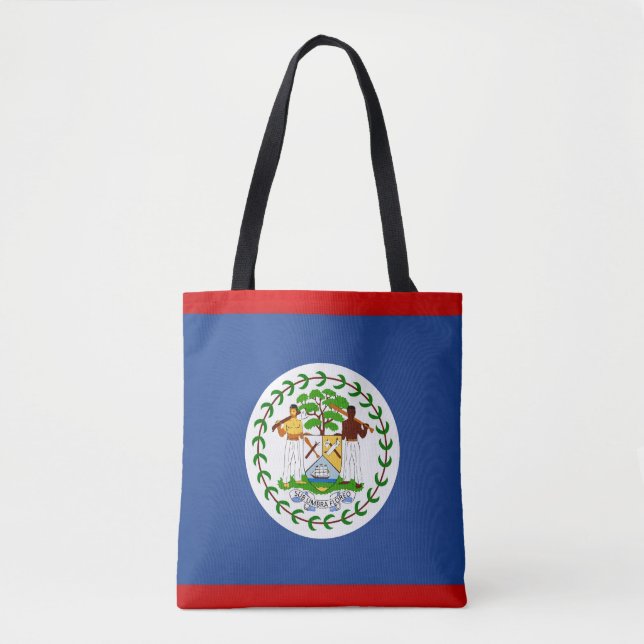 Coola Belize Flagga Mode Tygkasse (Framsida)