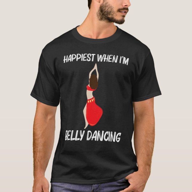 Coola Belly Dance För manar Women Shimmy Dancer Se T Shirt (Framsida)