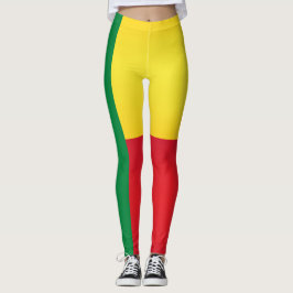 Coola Benin Flagga Mode Leggings