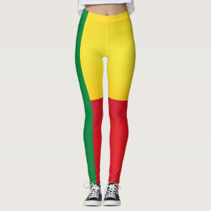 Coola Benin Flagga Mode Leggings
