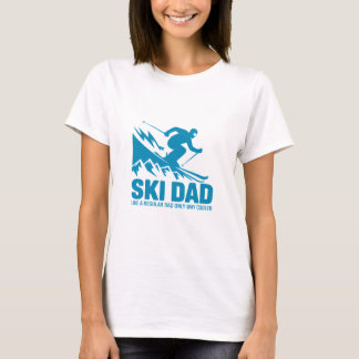 Coola Bergsgrafik i Ski Pappa T Shirt