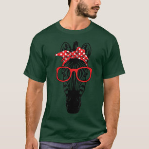 Coola Bergssebra med Bandana Headband och Glas T Shirt