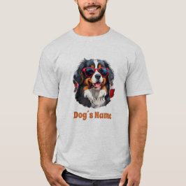 Coola Bernese Mountain Hund med solglasögon T Shirt