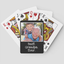 Coola Best Grandpa nånsin Photo Personlig Black  Casinokort