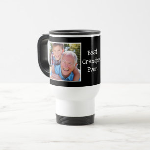 Coola Best Grandpa nånsin Photo Personlig Black Resemugg