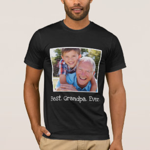 Coola Best Grandpa nånsin Photo Personlig Black T Shirt