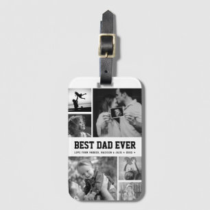 Coola Best Pappa någonsin Black and White Photo Co Bagagebricka