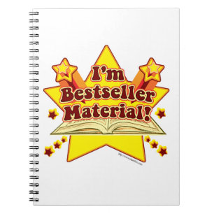 Coola Bestseller material Epic Author Slogan Anteckningsbok