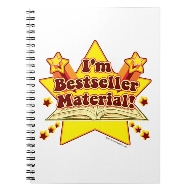 Coola Bestseller material Epic Author Slogan Anteckningsbok (Framsidan)