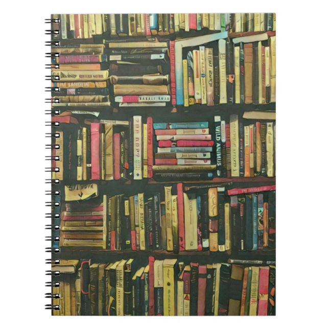 Coola bibliotek älskare-gåva anteckningsbok (Framsidan)