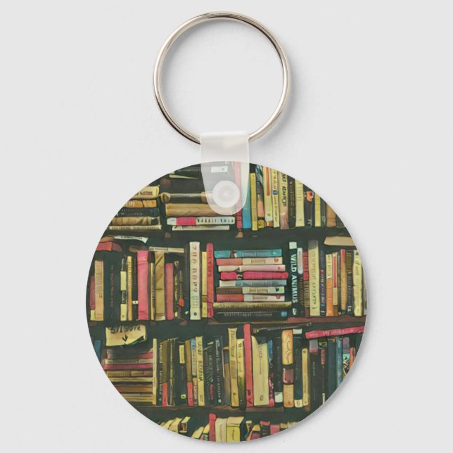 Coola bibliotek älskare-gåva nyckelring (Framsida)