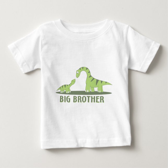 Coola Big Brother Shirt - Dinosaur Theme T-shirt (Framsida)