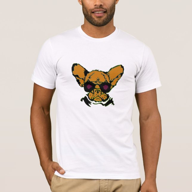 Coola Big Hund Graphic Shirt För manar | Lägg till T (Framsida)