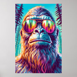 Coola Bigfoot in Hip Sunglass Poster