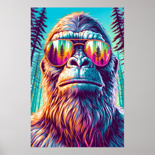 Coola Bigfoot in Hip Sunglass Poster