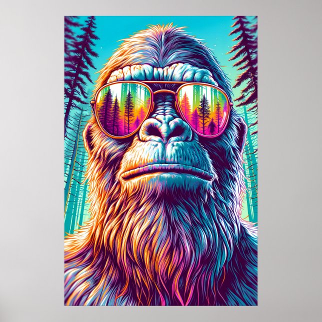 Coola Bigfoot in Hip Sunglass Poster (Framsidan)