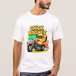Coola Biker Chick Magnet Påsk Shirt T Shirt