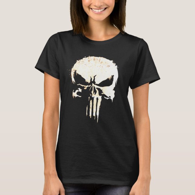 Coola Biker Inspired Skull och Bones Tee Shirt (Framsida)