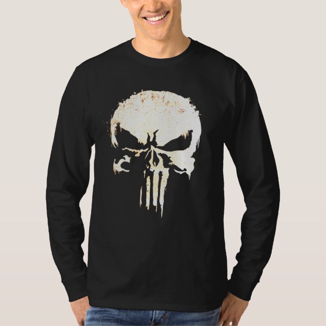 Coola Biker Inspired Skull och Bones Tröja (Framsida)
