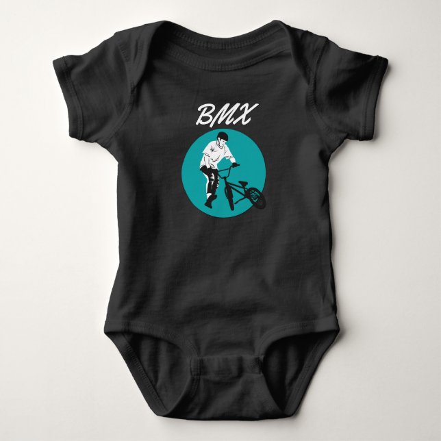 Coola Biker Retro BMX Stil T Shirt (Framsida)