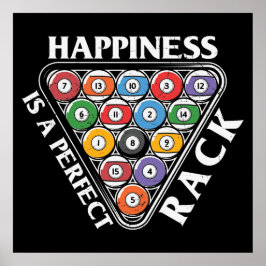 coola Billiards älskare rack ord art Poster