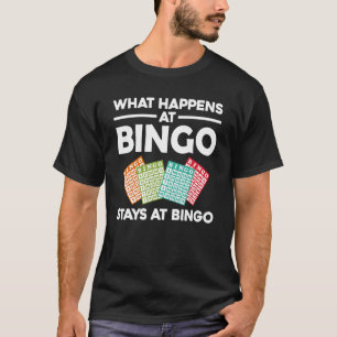 Coola Bingo För manar Women Lucky Bingo Caller Cas T Shirt
