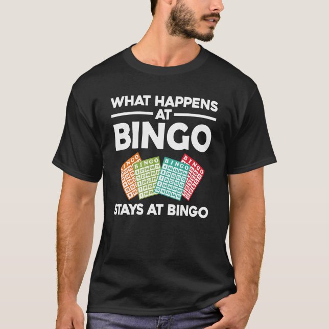 Coola Bingo För manar Women Lucky Bingo Caller Cas T Shirt (Framsida)