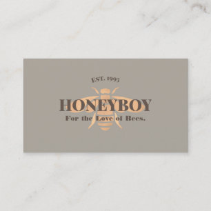 Coola Biodling Honungsbin Logotyp Business Visitkort