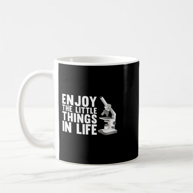Coola Biology Art För manar Women Microscope Biolo Kaffemugg (Vänster)