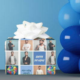 Coola Birthday Boy Manar Photo Collage Personlig Presentpapper