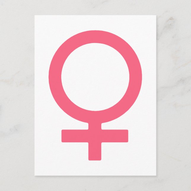 Coola Bittersöt Venus-symbol Vykort (Framsida)