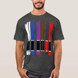 Coola BJJ Jiu Jitsu Bälte Gift Martial Arts Älskar T Shirt