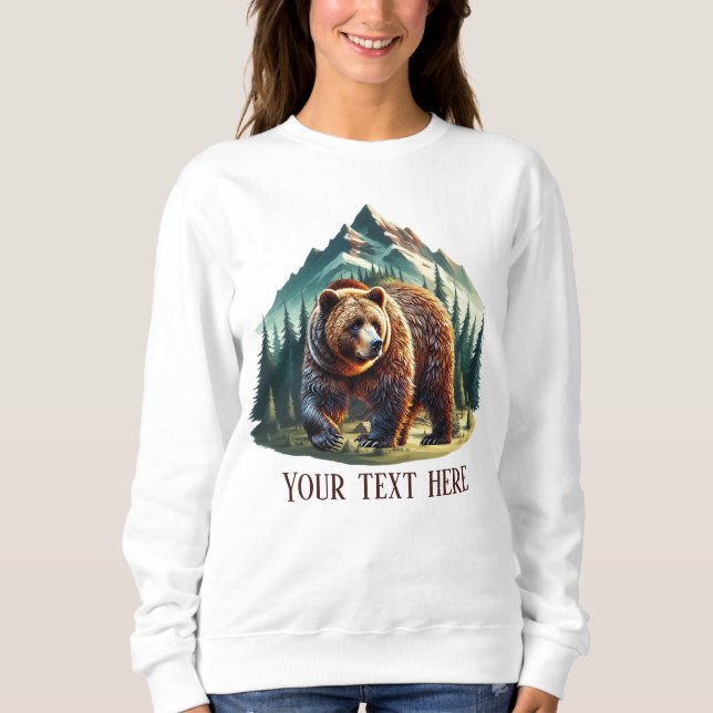 Coola björn älskare anpassade t shirt (Framsida)