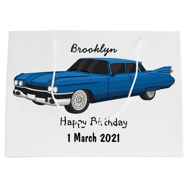 Coola blå 1959 klassisk bil (Framsidan)