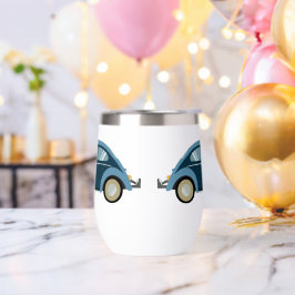 coola blå reflexbil med skruvar